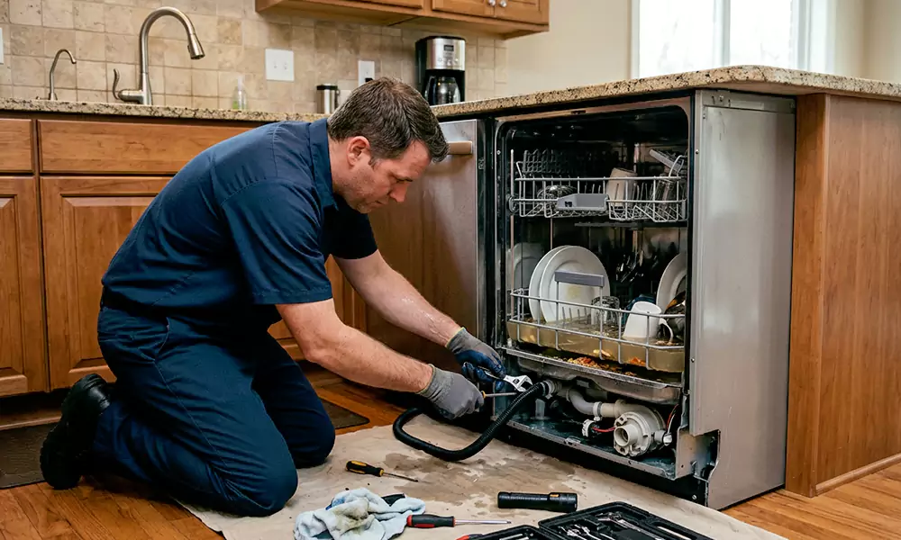 Dishwasher Not Draining Repair in Chelmsford, MA