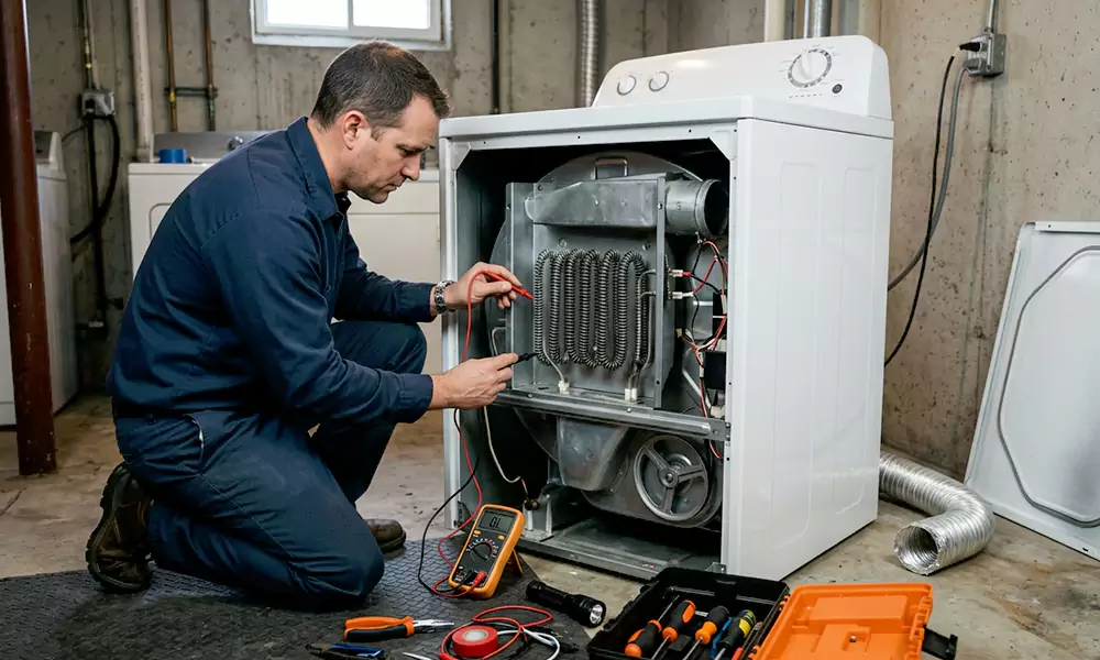 Dryer Not Heating Repair in Chelmsford, MA